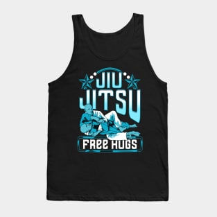 Funny Jiu Jitsu Free Hugs Pun BJJ Martial Arts Tank Top